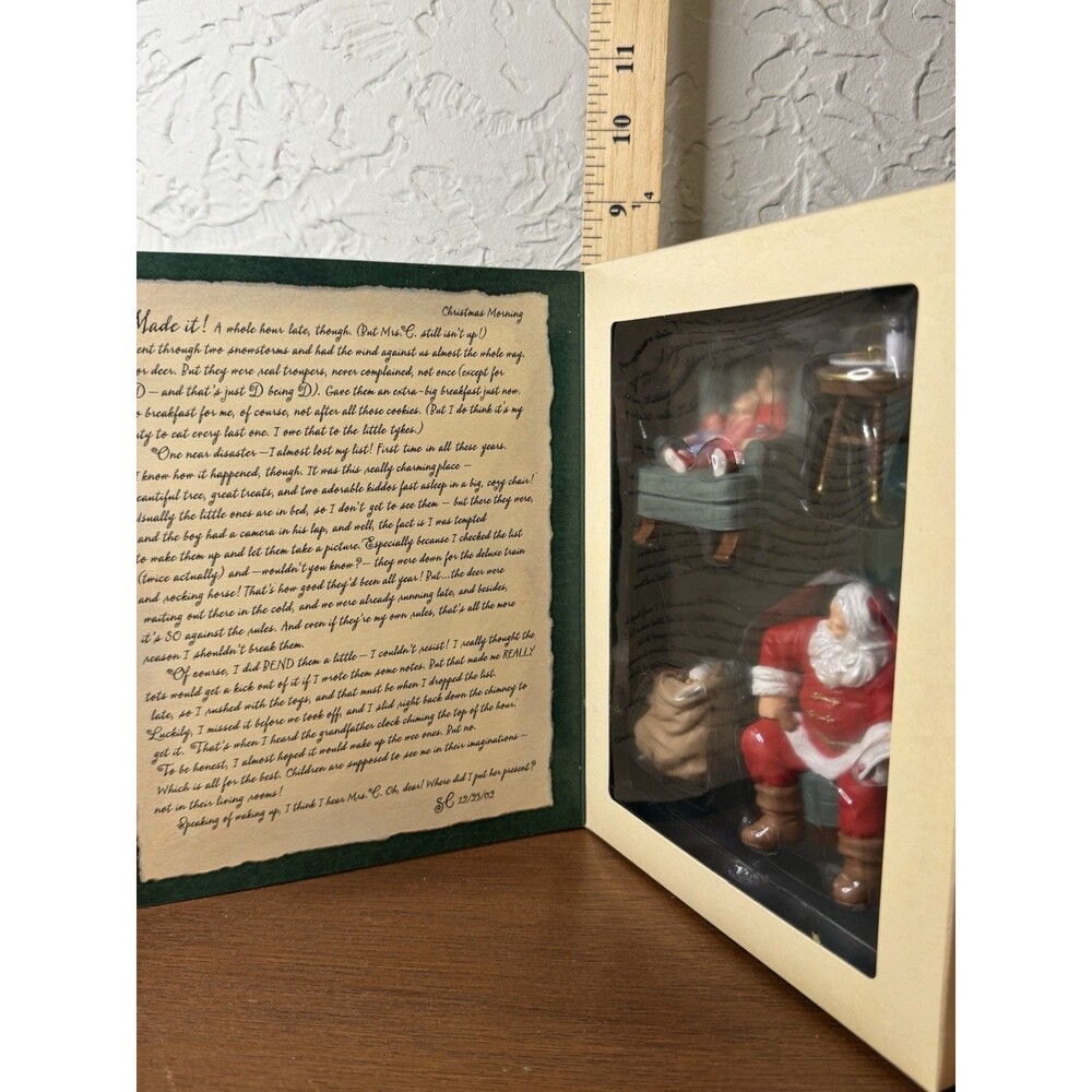NIB 2002 Hallmark Keepsake Ornament Santa’s Big Night 4 Piece Membership Set
